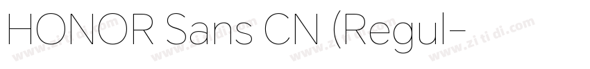 HONOR Sans CN (Regul字体转换